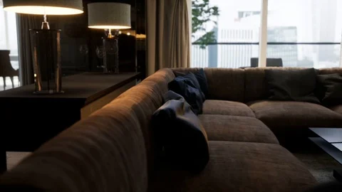 Effects design interior Vídeo Stock 98625110