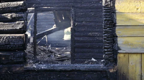 The effects of a fire Stock Footage 66910222