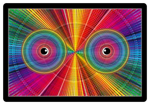 Effects of too much screen time Stock Illustration