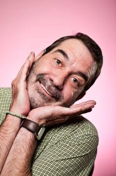 Effeminate man portrait Stock Photos