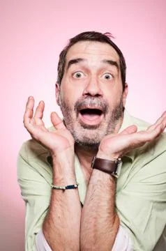 Effeminate man portrait Stock Photos