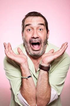 Effeminate man portrait Stock Photos