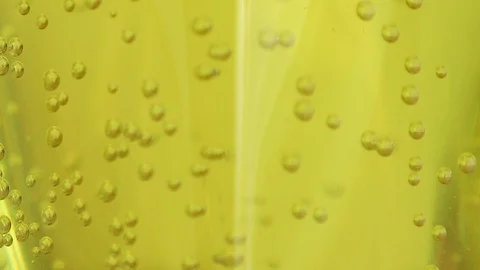 Effervescent bubbles in glass of water Stock Footage 88692569