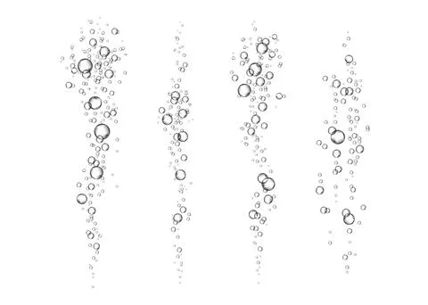Effervescent drink realistic vector texture. Stock Illustration