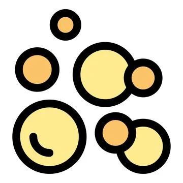 Effervescent golden bubbles floating, creating a sparkling visual Stock Illustration