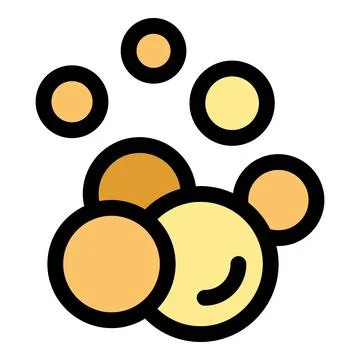 Effervescent golden bubbles rising creating a sparkling effect Stock Illustration