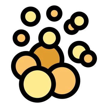 Effervescent golden bubbles rising, creating a sparkling visual delight Stock Illustration