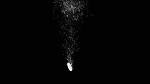 Effervescent  or dispersible Tablet animation Stock Footage 209141395