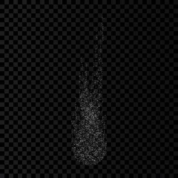 Effervescent soluble tablet bubbles isolated on white background. 库存插图