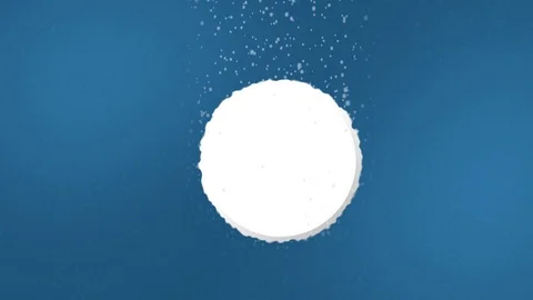 Effervescent Tablet Animation. With Sound Video stock 101503051