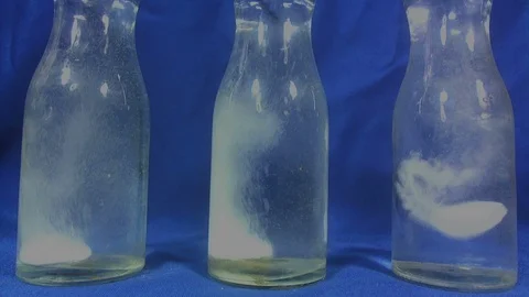 Effervescent tablet close up, soluble pill Stock Footage 87824968