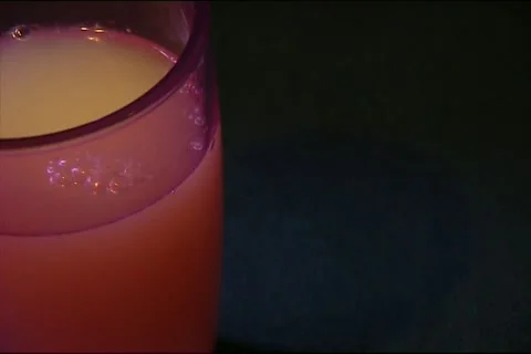 Effervescent tablet dissolves in a water Stock-Footage 53546991