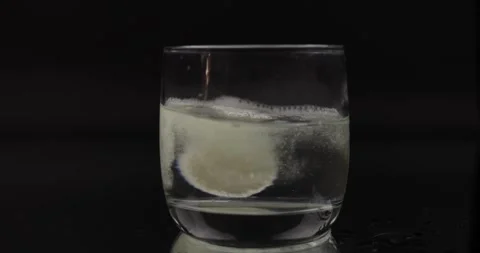 Effervescent Tablet Dissolving Close-Up Stock Footage 279802218
