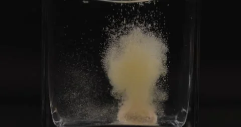 Effervescent Tablet Dissolving Close-Up Stock Footage 279802247