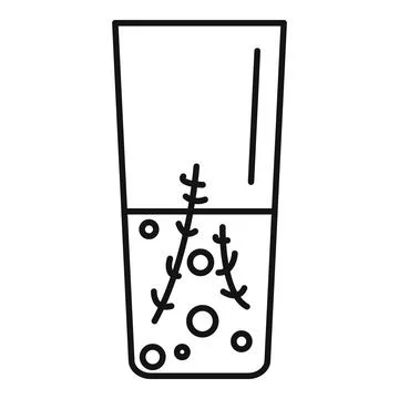Effervescent tablet dissolving in a glass of water Ilustración de archivo