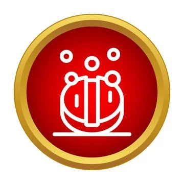 Effervescent tablet dissolving in water concept icon 库存插图