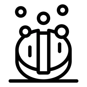 Effervescent tablet dissolving in water, creating bubbles 库存插图