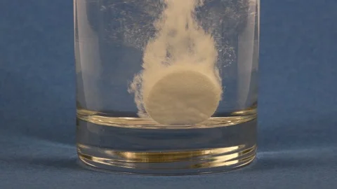 Effervescent tablet Stock Footage 93045331