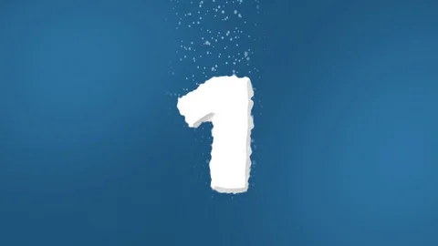 Effervescent Tablet Numbers Counting Up 1 to 5. With Sound Stock Footage 101974899