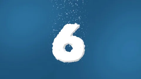 Effervescent Tablet Numbers Counting Up 6 to 10. With Sound Stock Footage 101975947