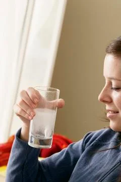 An effervescent tablet Foto stock