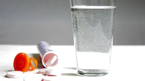 Effervescent tablets Stock Footage 48618172