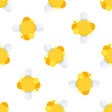 Effervescent vitamin c tablets dissolving, creating bubbles on white background Illustrazione stock