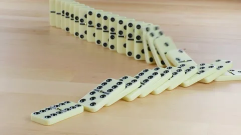 Effetto Domino Stock Footage 148497988