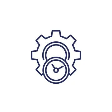 Efficiency and efficient production line icon イラスト素材