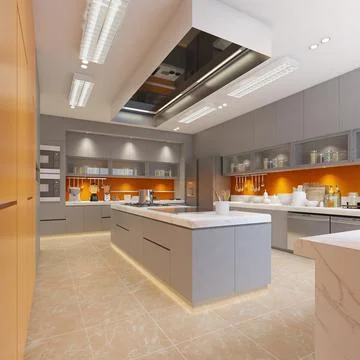 Efficiency and Elegance Transforming Office Kitchens with Luxury Designs Illustrazione stock