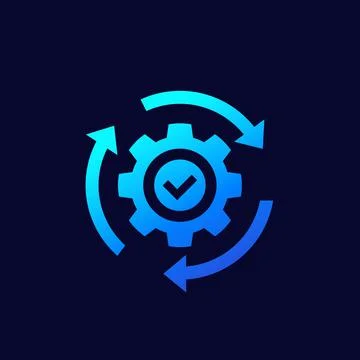 Efficiency and productivity, vector icon Stock Illustration