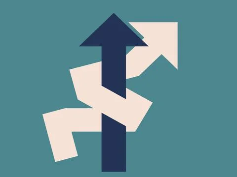 Efficiency arrows Illustrazione stock