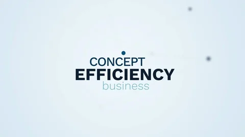 Efficiency concept business management quality strategy technology performance 動画素材 99010651