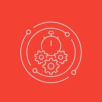 Efficiency, efficacy icon, line vector イラスト素材