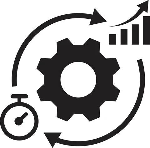 Efficiency icon Stock Illustration