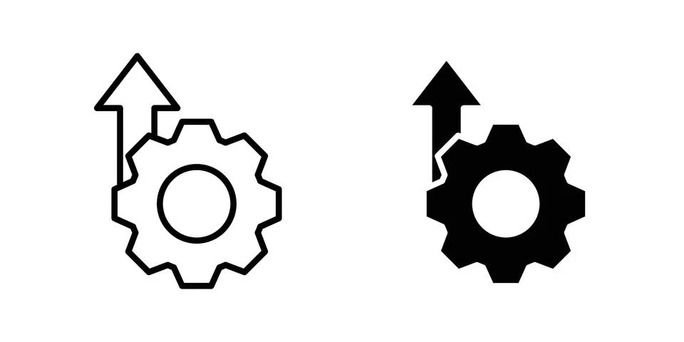 Efficiency icon illustration vector, icon set for apps Stock Illustration