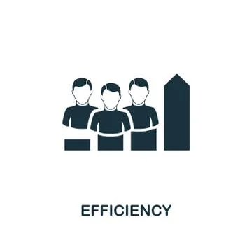 Efficiency icon. Premium style design from teamwork icon collection. UI and UX Stock Illustration