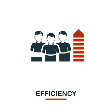 Efficiency icon. Premium style design from teamwork icon collection. UI and UX Stock Illustration