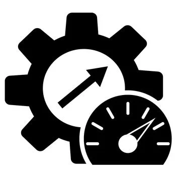Efficiency icon. Productivity and performance optimization concept. 库存插图