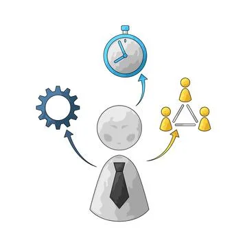 Efficiency illustration Stock Illustration