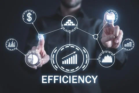 Efficiency increase. Business. Internet. Technology Stock Photos