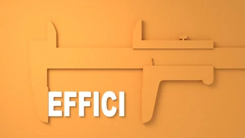 Efficiency level meter. Economy and financial concept. Keyword and the caliper. Video stock 279296199