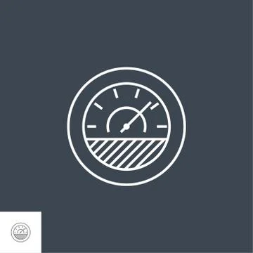 Efficiency Line Icon Stock Illustration