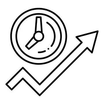 Efficiency Line Icon Stock-Illustration