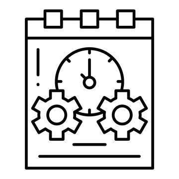 Efficiency Line Icon Stock-Illustration