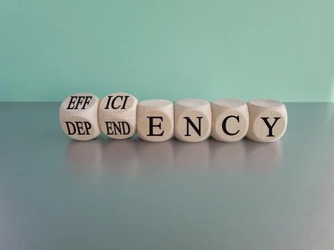 Efficiency or dependency symbol. Stock Photos