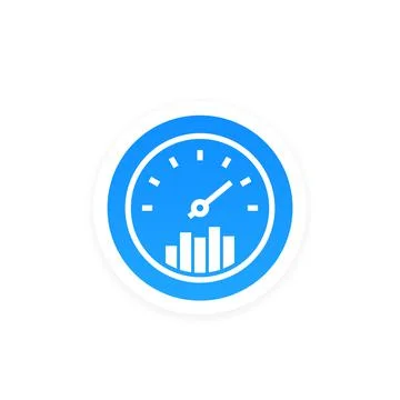 Efficiency, performance icon, vector Stock Illustration