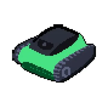 Efficiency pool cleaning robot pixel art vector illustration イラスト素材