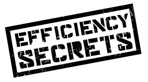 Efficiency Secrets Stock Illustration