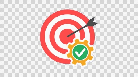 Efficiency target board Vídeo Stock 320209156